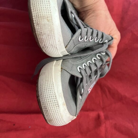 Gray Superga  Unisex Canvas Sneakers Size EU 39 - Picture 4 of 6